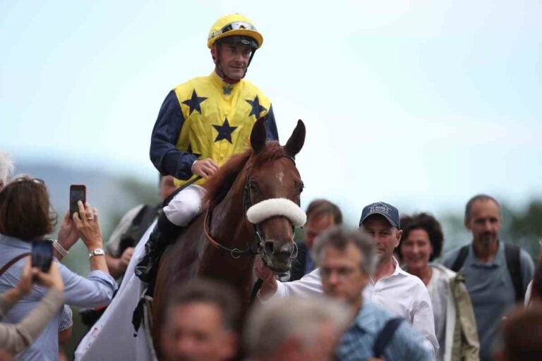 Olivier Peslier im Sattel von Amazing Grace