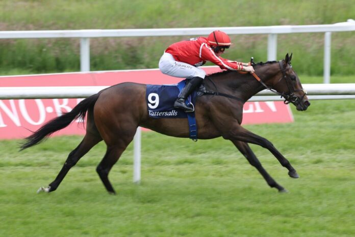 Romina Power siegt unter Augustin Madamet im Tattersalls Diana-Trial, LR