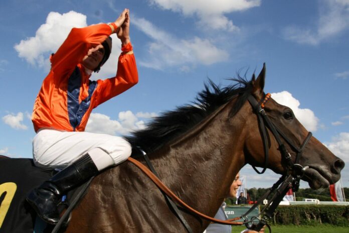 Danedream nach ihrem Sieg im Großen Preis von Berlin im Jahr 2011