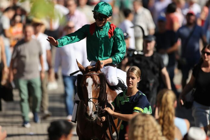 Darkaniya siegt unter Bauyrzhan Murzabayev im T. v. Zastrow Stutenpreis