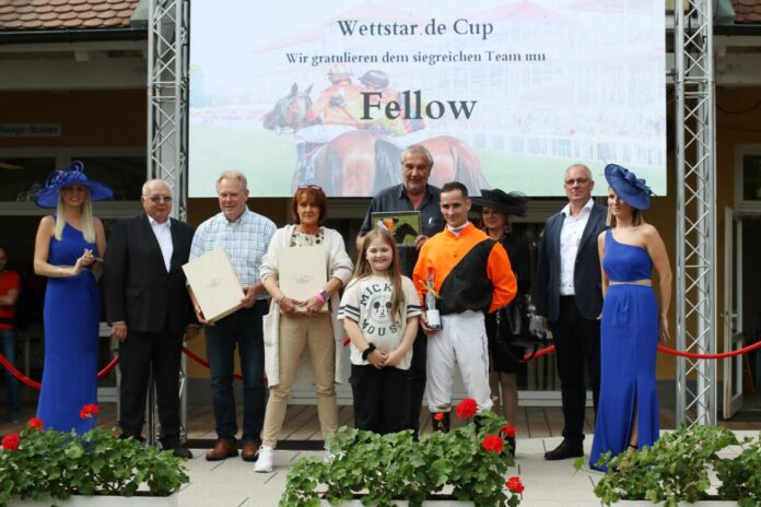 Beim Sieg von Fellow standen beide gemeinsam auf dem Siegerpodest
