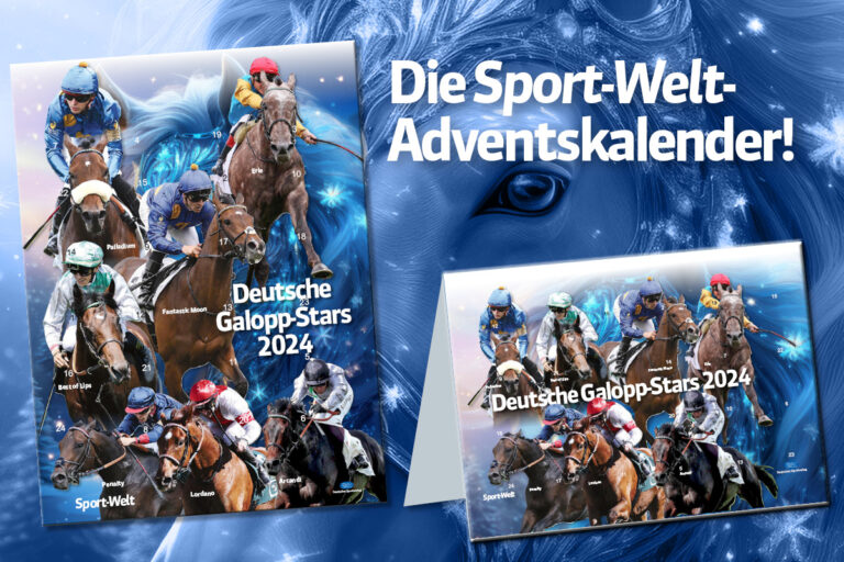 Sport-Welt-Adventskalender mit den deutschen Galopp-Stars 2024