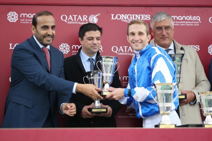 Blue Rose Cen siegt unter Aurelien Lemaitre im Qatar Prix Marcel Boussac - Criterium des Pouliches, Gr.1