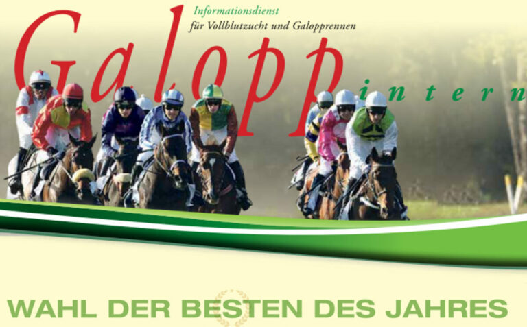 In der morgigen Sport-Welt: Die Wahl der Besten in „Galopp Intern“