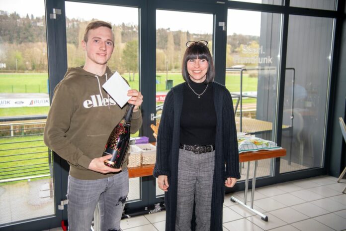 Robin Weber mit Tanja Hauch Foto: Ulli Gerlach