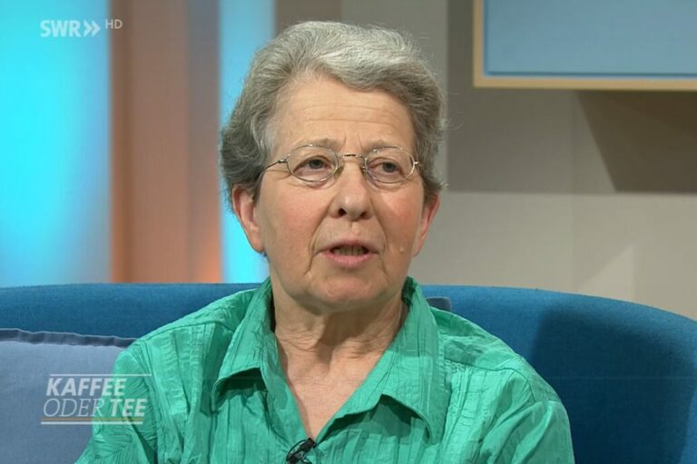 Eine Botschafterin des Sports: Karin Dietrich beim SWR im TV