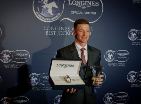James McDonald bei der Auszeichnung als Longines World's Best Jockey im Vorjahr