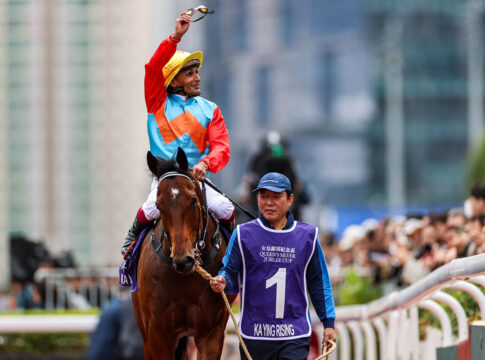 Bisher vier Kandidaten für den The Everest sicher Ka Ying Rising nach dem Sieg im The Queen's Silver Jubilee Cup Foto: hkjc.com