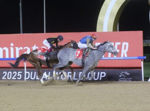 Hit Show gewinnt den Dubai World Cup gegen Mixto Foto: Hemke