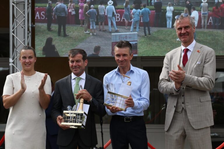Celina Zindler, Peter Schiergen, Adrie de Vries und Stephan Buchner
