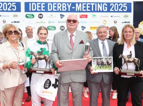 Hochkönig siegt unter Nina Baltromei im IDEE 156. Deutsches Derby, Gr.1