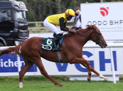 Soreanga siegt unter Eduardo Pedroza im Gro§er Preis der Privatbank ODDO BHF, Junioren-Preis, L.