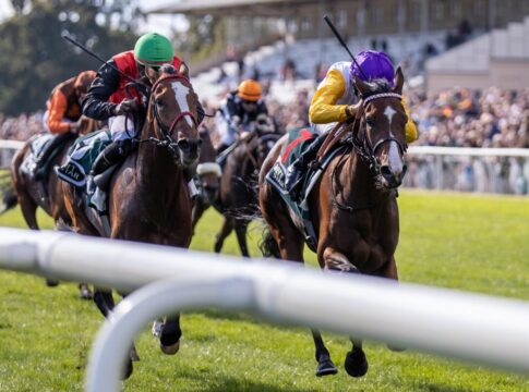 Delgardo (li.) und Santagada im Preis der Deutschen Einheit