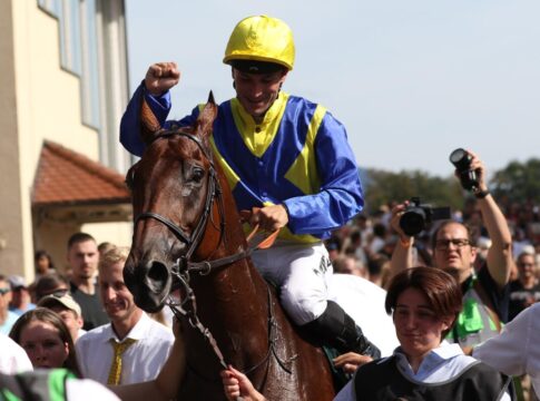 Goliath nach dem Sieg im Grossen Preis von Baden