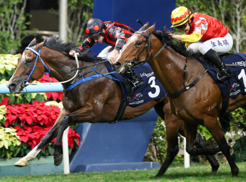 Ryan Moore siegt mit Corleone Foto: hkjc.com