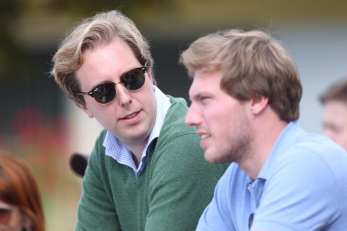 Moritz Becher und Philip Baron von Ullmann (v.li.) bei der BBAG