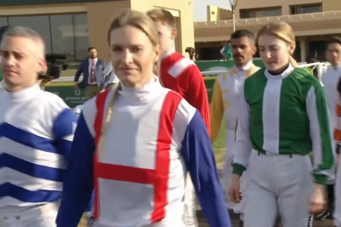 Nina Baltromei in Riad Foto: Screenshot