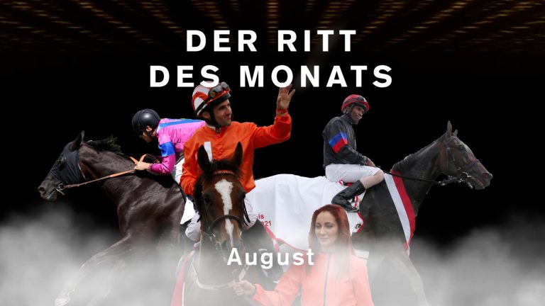 Hier ist der Ritt des Monats August