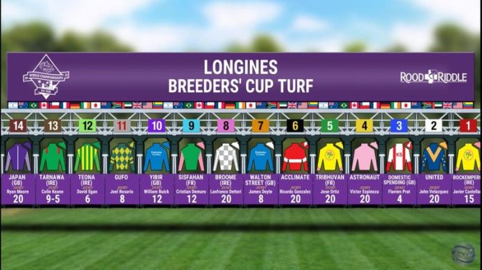 Das Starterfeld für den Breeders' Cup Turf 2021 Das Starterfeld für den Breeders' Cup Turf 2021