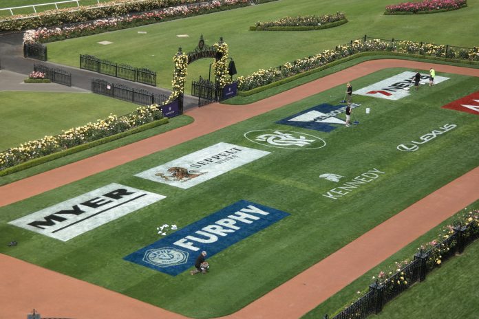 Auf der Rennbahn Flemington findet der Melbourne Cup statt Foto: Adam