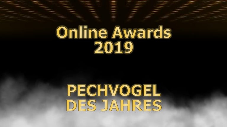 Online Awards – Wer ist der „Pechvogel“?