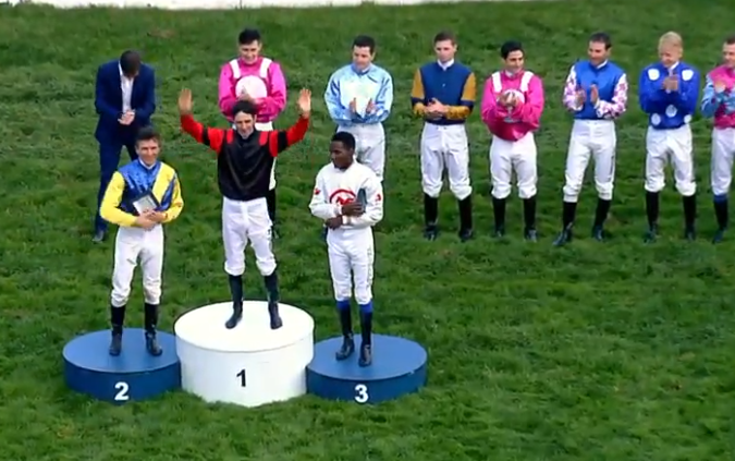 Soumillon Eins, de Vries zwei, Pedroza drei