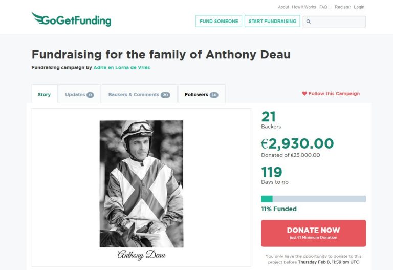 Spendenkonto für Anthony Deaus Familie