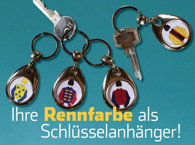 Last chance! Rennfarben-Schlüsselanhänger