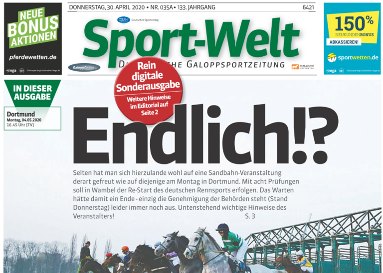 Sport-Welt für Montag: Jetzt kostenfrei in der App!
